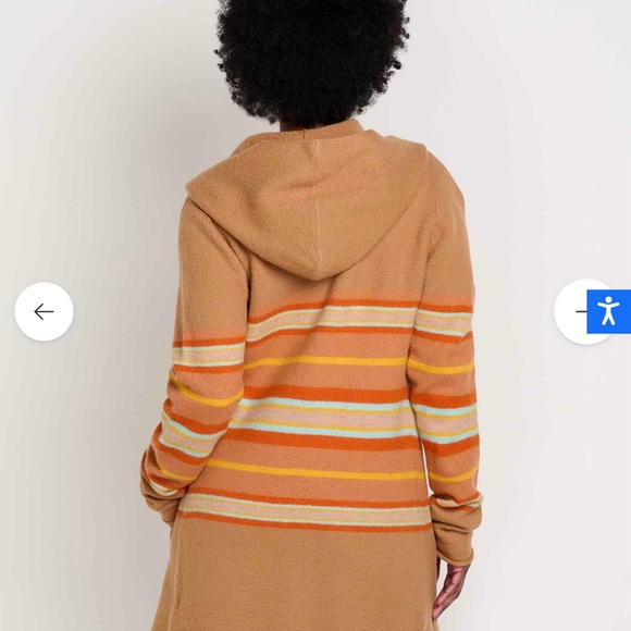 HornyToad medium, hooded, open, long cardigan - Picture 2 of 6